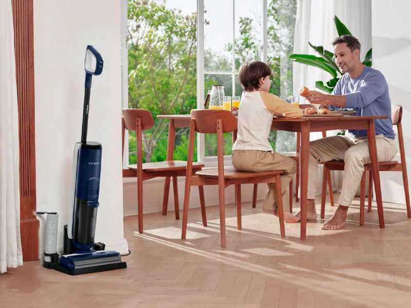 Tineco Floor One S6 Pet - Nettoyeur de sols &agrave; batterie smart - 3 en 1 : nettoie, s&egrave;che et aspire