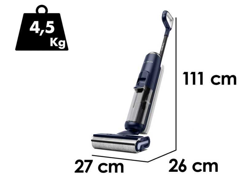 Tineco Floor One S6 Pet - Nettoyeur de sols &agrave; batterie smart - 3 en 1 : nettoie, s&egrave;che et aspire