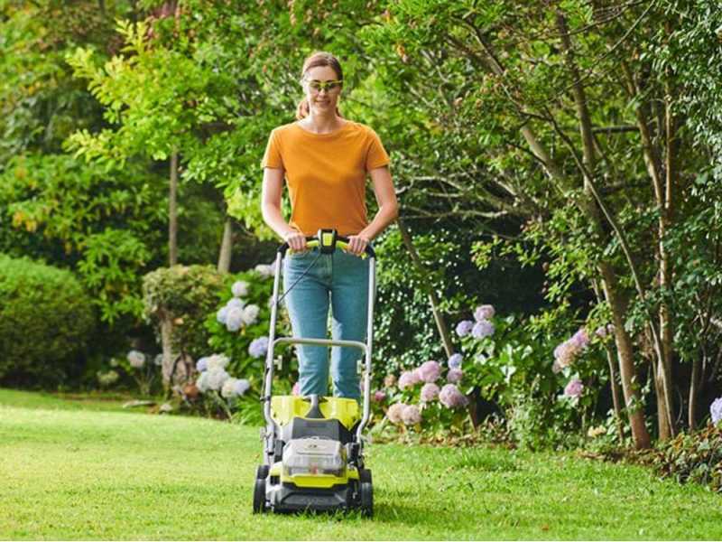 Ryobi RY18LMX37A-0 - Tondeuse &agrave; gazon &agrave; batterie 18V - SANS BATTERIE NI CHARGEUR