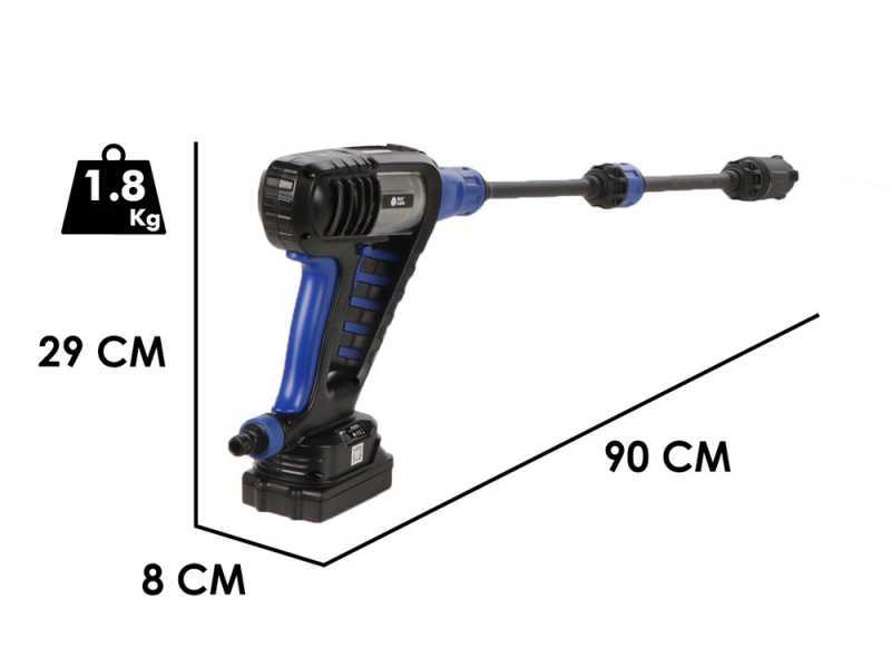 Annovi &amp; Reverberi AR BC 250 DSS - Pistolet nettoyeur haute pression - 24 Bar - 18V 2.5Ah