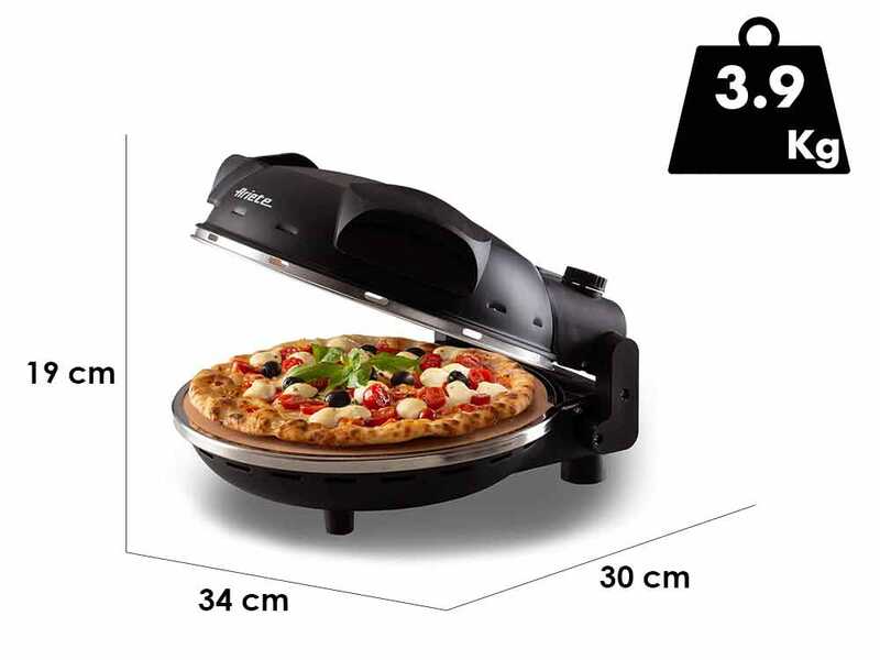Ariete 0917 Noir - Four &agrave; pizza &eacute;lectrique