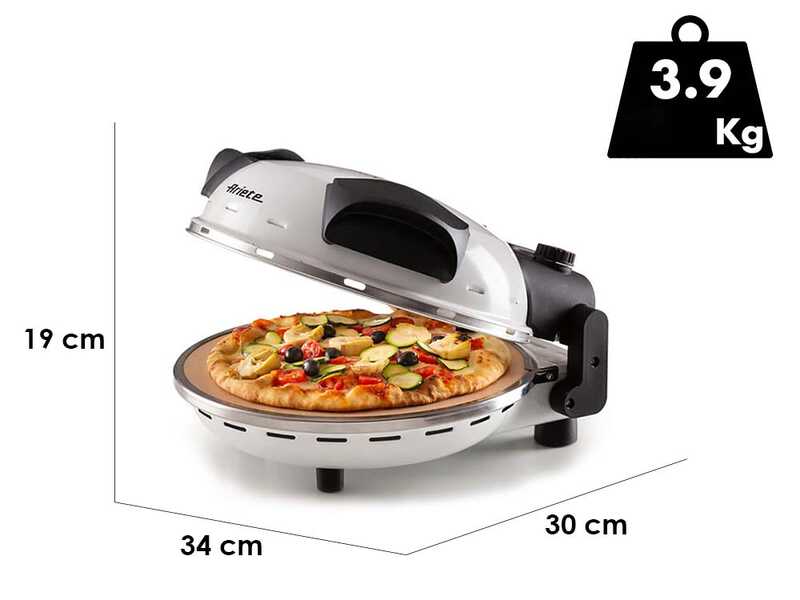 Ariete 0918 Blanc - Four &agrave; pizza &eacute;lectrique