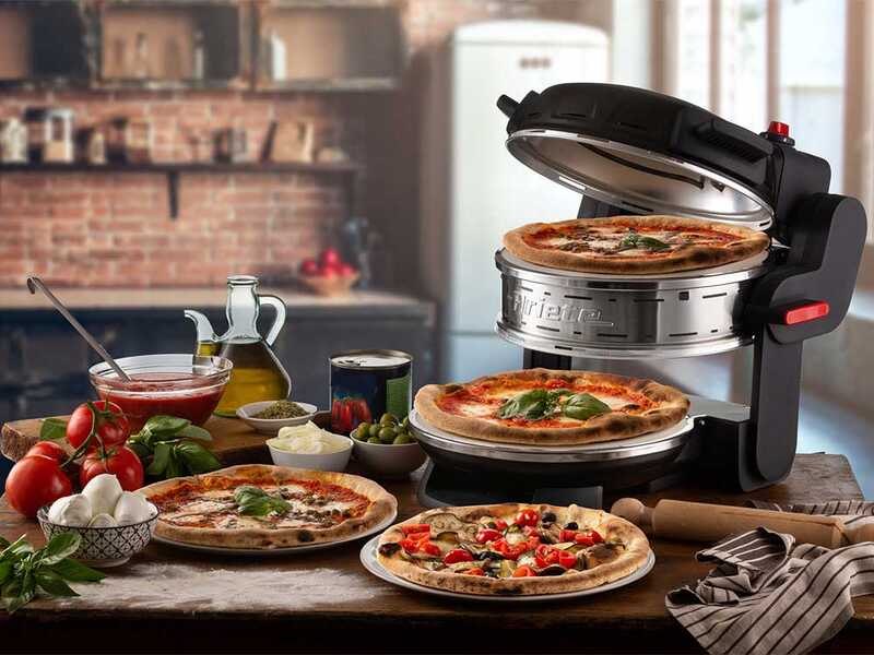 Pizzeria Ariete Noir 0927/01 - Four &agrave; pizza &eacute;lectrique double