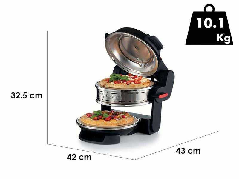 Pizzeria Ariete Noir 0927/01 - Four &agrave; pizza &eacute;lectrique double