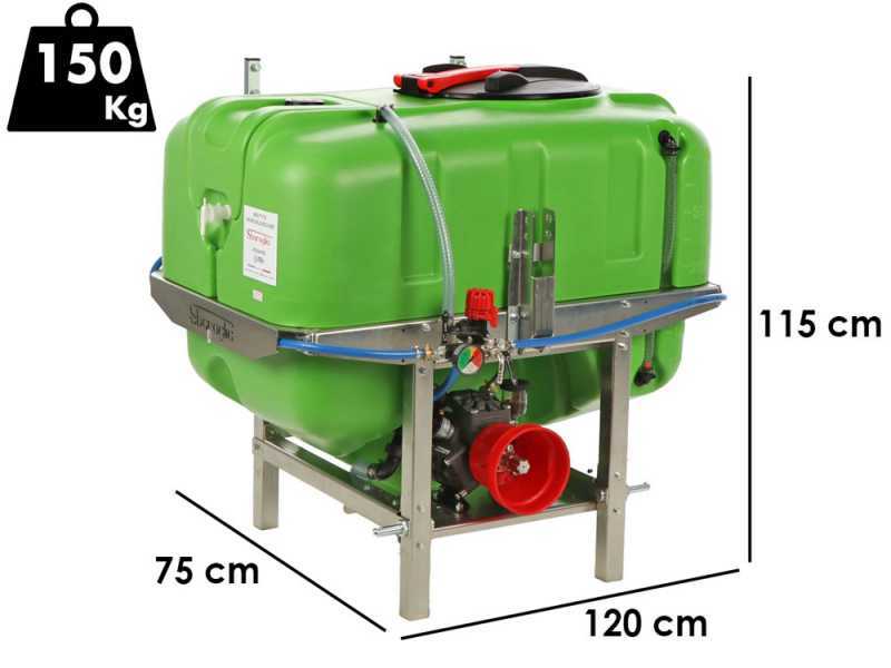 Sbaraglia Spray 400L - Cuve de pulv&eacute;risation &agrave; tracteur - Pompe AR503