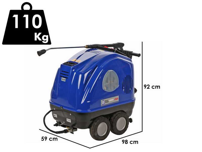 Annovi &amp; Reverberi 6950 - Nettoyeur haute pression &agrave; eau chaude - 180 bar - 900 L/h