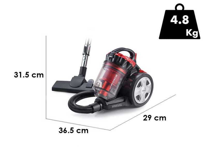 Ariete 2753 J-Force - Aspirateur traineau multi-cyclonique sans sac - 700W