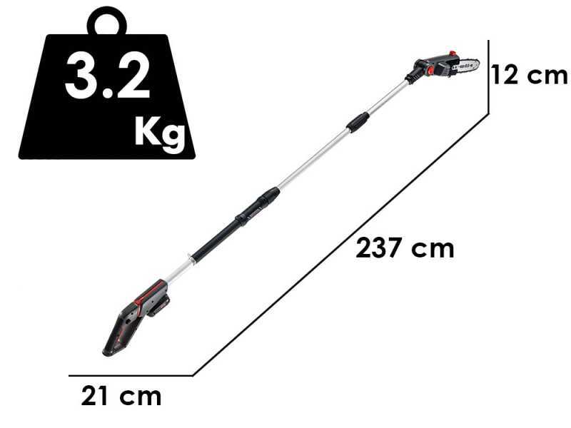 AL-KO Comfort CSA 1820 - Perche &eacute;lagueuse t&eacute;lescopique &agrave; batterie - 18V/2,5Ah