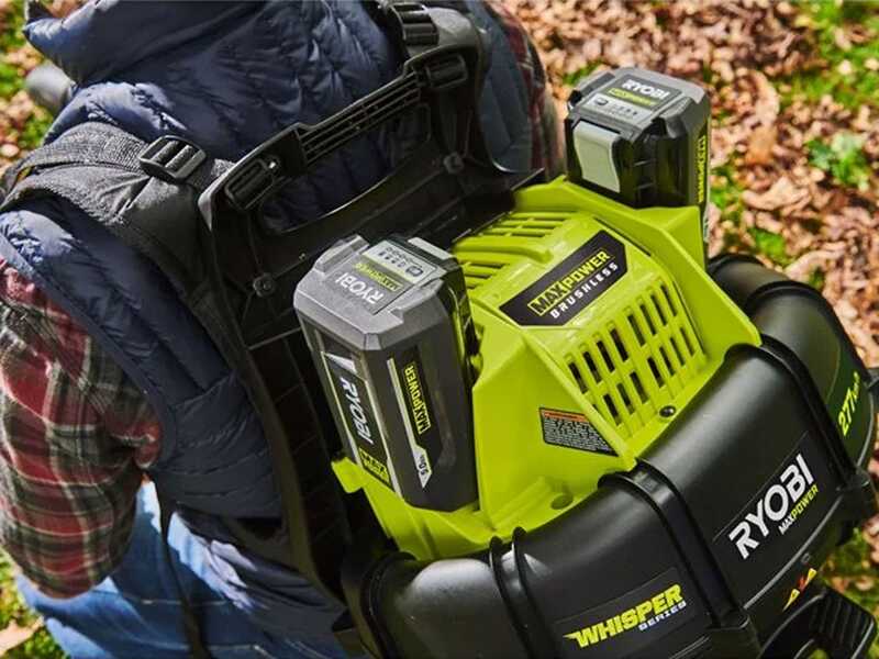 Ryobi RY36BPXB-0 - Souffleur &agrave; dos &agrave; batterie MAX POWER 36V 6Ah