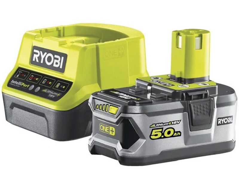 Ryobi RY18LMX40C-150 - Tondeuse &agrave; gazon sans fil - Coupe 40 cm - 18V/5Ah