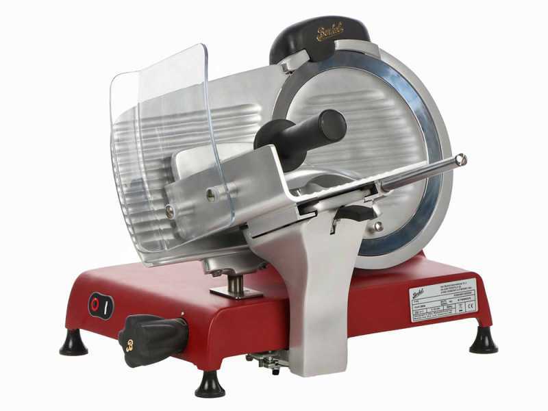 Berkel Red Line 250 Rouge Opaque - Trancheuse professionnelle avec lame en acier de 250 mm