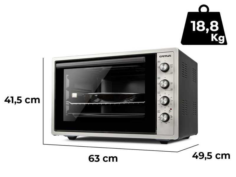 G3 Ferrari Rost&ograve; - Four &eacute;lectrique ventil&eacute; avec tournebroche - 58L 1800W