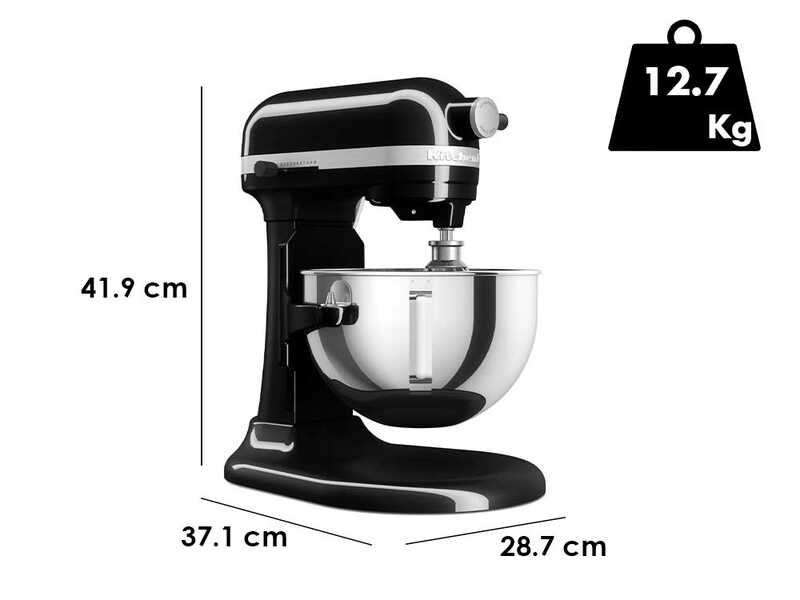 KitchenAid Heavy Duty 5KSM55SXX-EOB Noir Onyx - Batteur m&eacute;langeur plan&eacute;taire