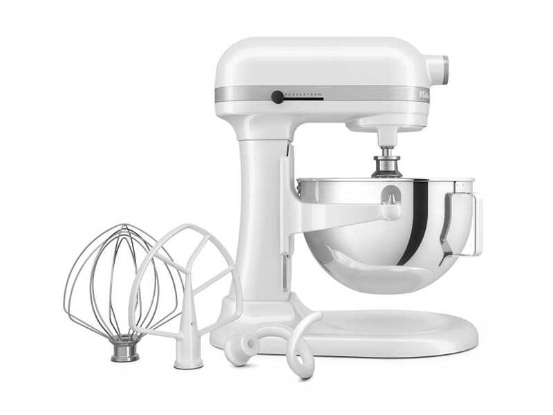 KitchenAid Heavy Duty 5KSM55SXX-EWH Blanc - Batteur m&eacute;langeur plan&eacute;taire