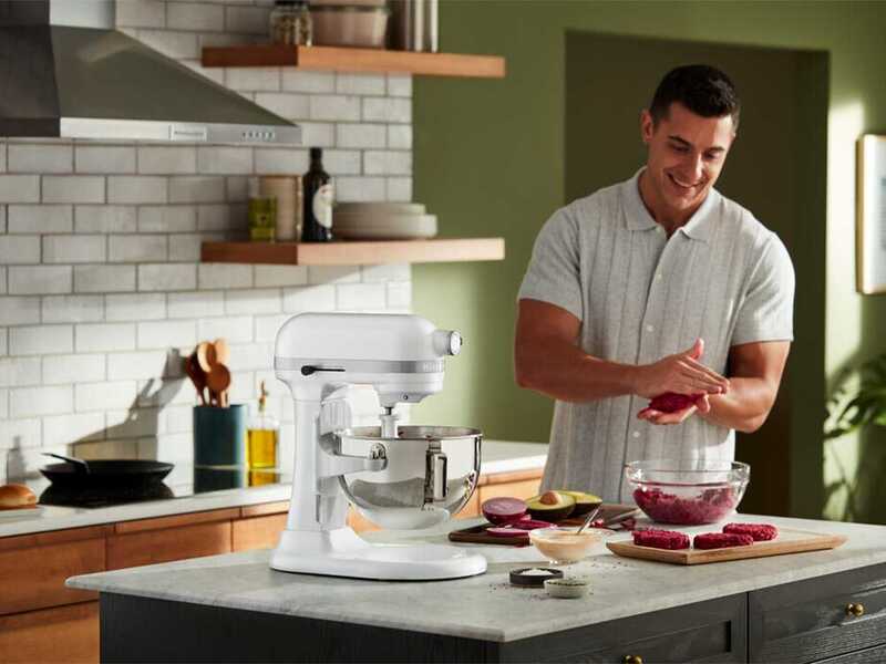 KitchenAid Heavy Duty 5KSM55SXX-EWH Blanc - Batteur m&eacute;langeur plan&eacute;taire