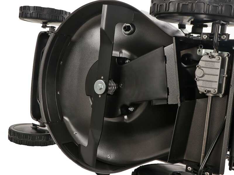 Tondeuse &agrave; gazon tract&eacute;e Marina Systems HR 57 SH - 4EN1 - moteur Honda GCVx 200
