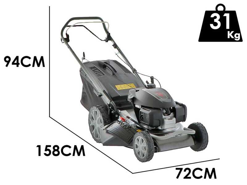 Marina Systems HR 46 SH - Tondeuse &agrave; gazon thermique tract&eacute;e - 4EN1 - Moteur Honda GCVx 170