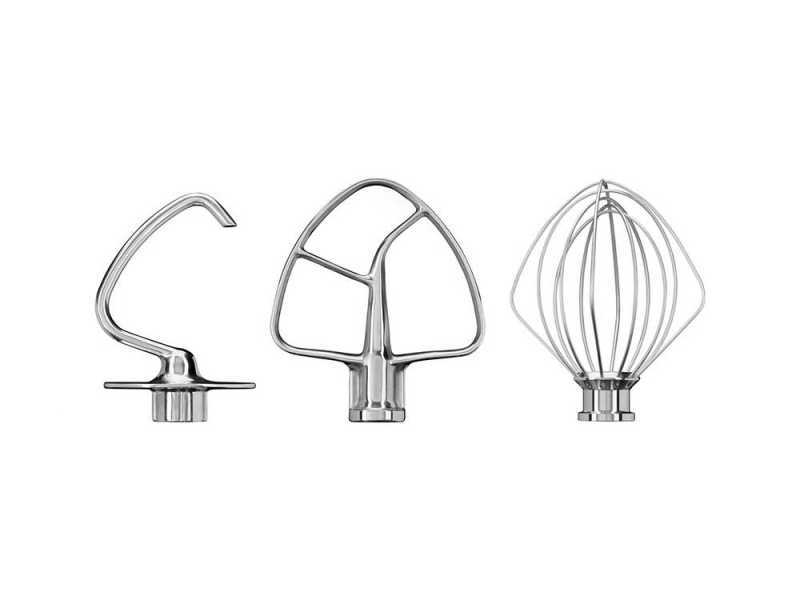 KitchenAid 5KSM5TH3PSS - Set de 3 accessoires en acier inoxydable