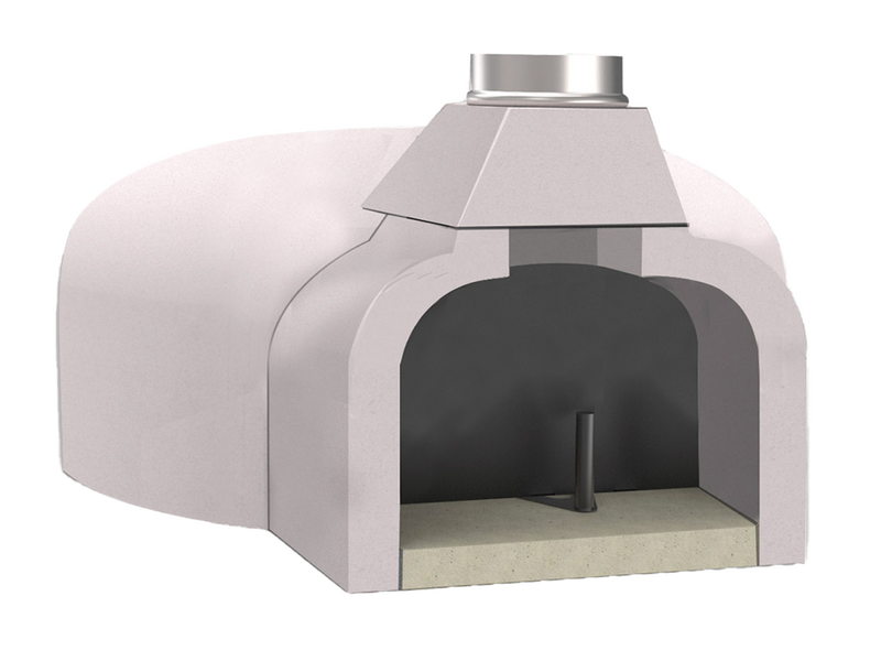 Edilmark FR 95 - Four &agrave; bois encastrable avec plan de cuisson 76x81 cm