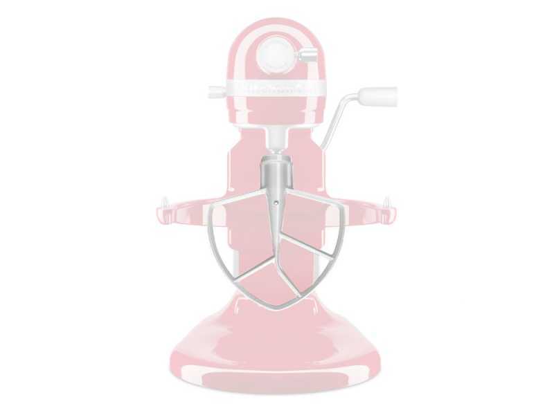 KitchenAid 5KSMBLWF - Fouet plat rev&ecirc;tement blanc