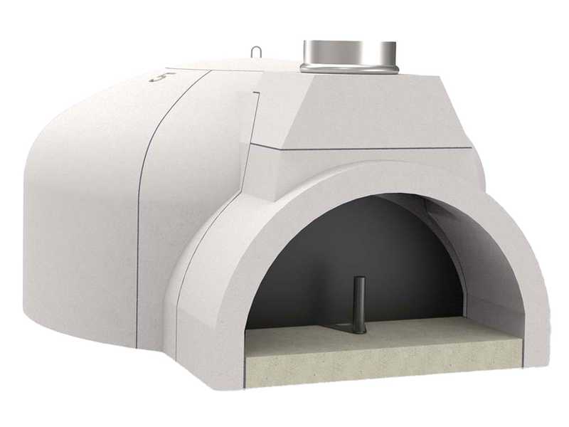 Edilmark FP 100N - Four &agrave; bois encastrable avec plan de cuisson &Oslash; 100 cm - Capacit&eacute; cuisson 5 pizzas
