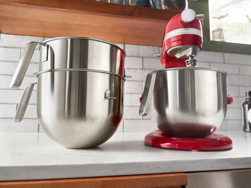 KitchenAid 5KSMB70 - Cuve en acier inox avec poign&eacute;e courb&eacute;e 6,6 L