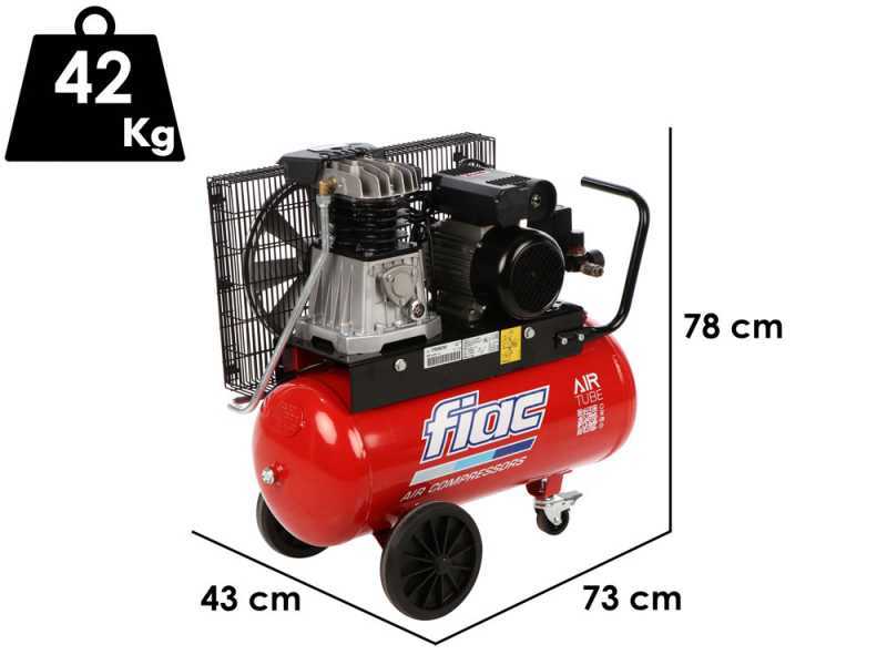 Fiac AB 50/268-2- MC - Compresseur d'air &eacute;lectrique &agrave; courroie - Moteur 2CV - 50 lt