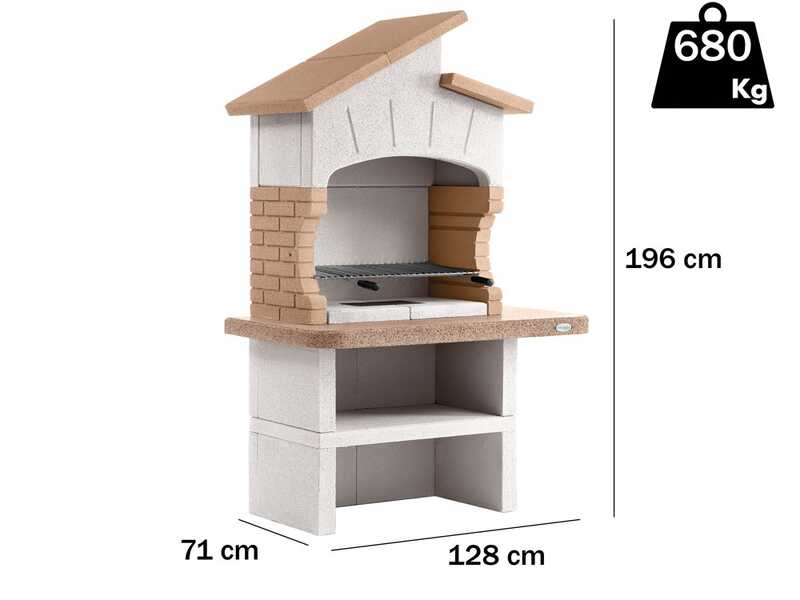 Palazzetti Lido - Barbecue &agrave; bois et charbon en ma&ccedil;onnerie