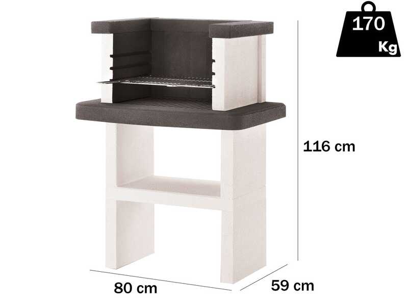 Palazzetti Belair - Barbecue &agrave; charbon en ma&ccedil;onnerie