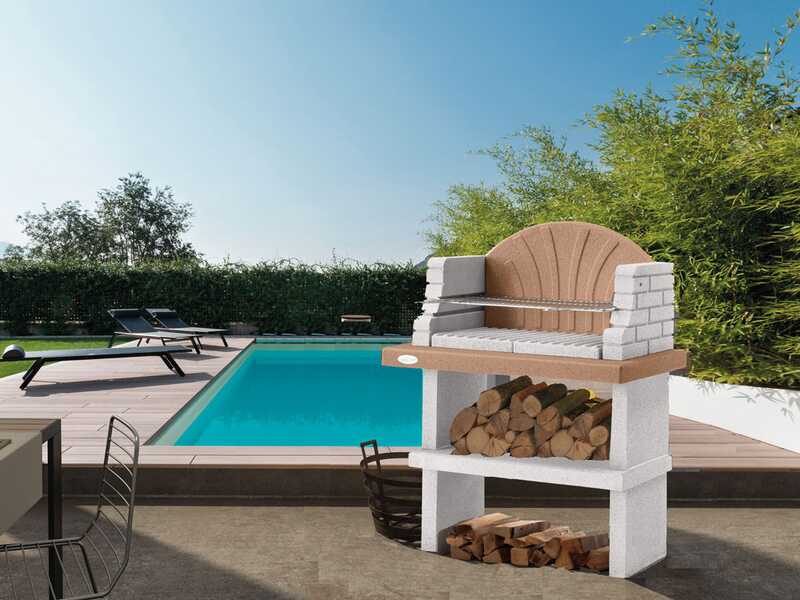 Palazzetti Siviglia - Barbecue &agrave; bois et charbon en ma&ccedil;onnerie