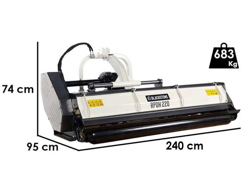 BlackStone RPDH 220 - Broyeur &agrave; tracteur - S&eacute;rie lourde - D&eacute;placement hydraulique