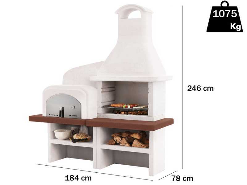 Palazzetti Grado 2 - Barbecue en ma&ccedil;onnerie avec four