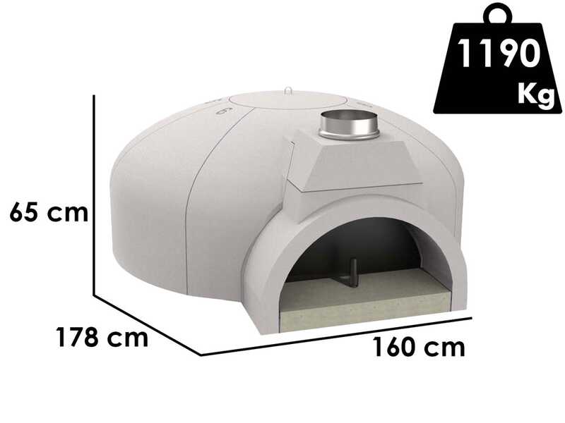 Edilmark FP 140N - Four &agrave; pizza - Surface de cuisson 80mm - Capacit&eacute; de cuisson 10 pizzas