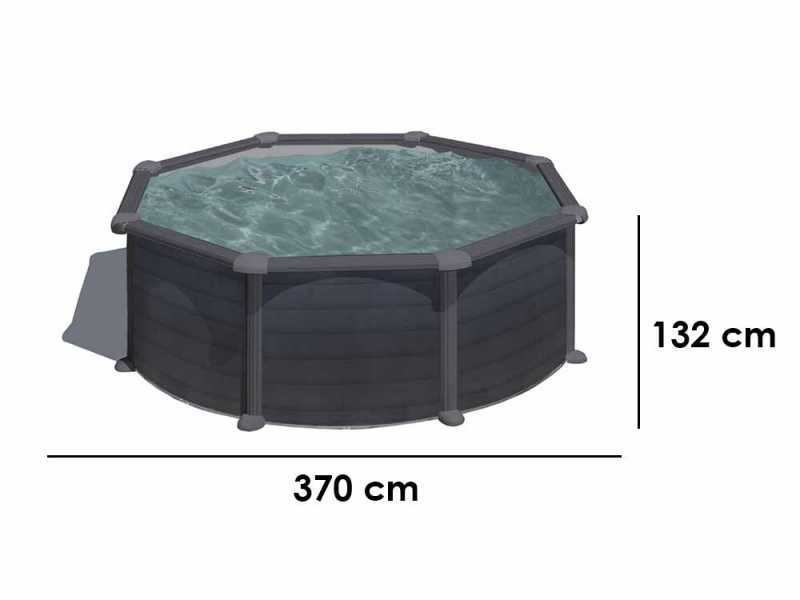 Gre Granada Ronde &Oslash;350 x 132 cm - Piscine hors sol en acier