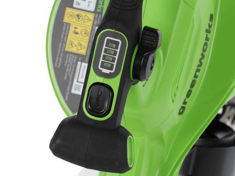 Greenworks GD48BVII - Souffleur-aspirateur &agrave; batterie - SANS BATTERIE NI CHARGEUR