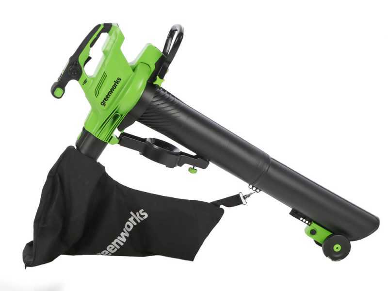 Greenworks GD48BVII - Souffleur-aspirateur &agrave; batterie - SANS BATTERIE NI CHARGEUR