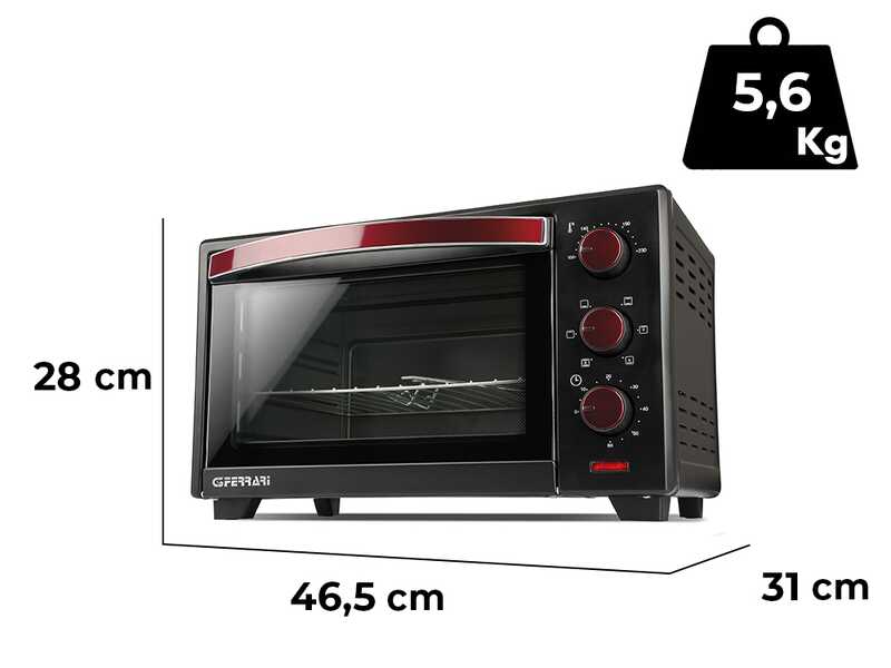 G3 Ferrari Il Moro Plus - Four &eacute;lectrique ventil&eacute; - 20 L 1380 W
