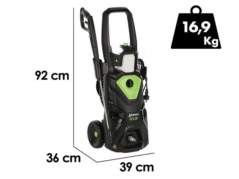 Ribimex RX5 - Nettoyeur haute pression &agrave; eau froide - 160 bar max - D&eacute;bit 460 lt/h