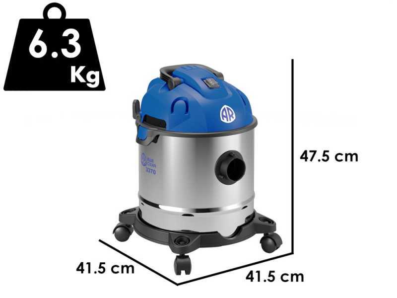 Annovi &amp; Reverberi AR3370 - Aspirateur Bidon multifonctions - Cuve Inox 20 L - 1400W