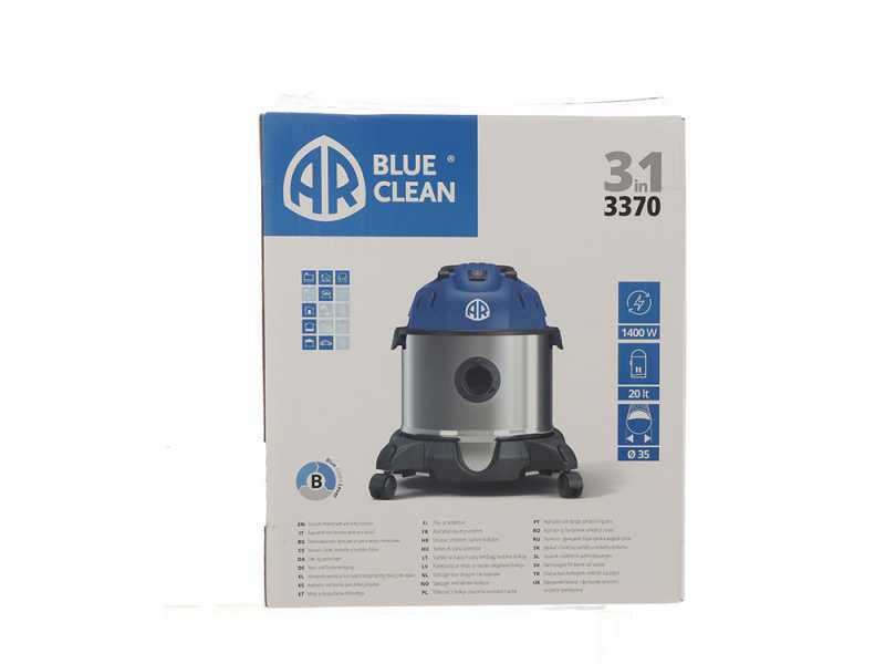 Annovi &amp; Reverberi AR3370 - Aspirateur Bidon multifonctions - Cuve Inox 20 L - 1400W
