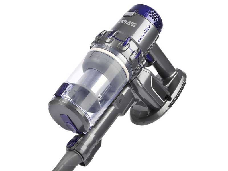 G3 Ferrari Stardust 22V - Balai &eacute;lectrique rechargeable sans fil - Batterie au lithium 22.2 V