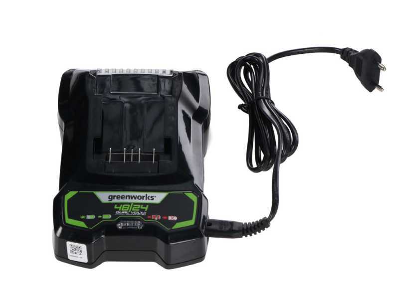 Greenworks GD48BVIIK4 - Souffleur aspirateur &agrave; batterie 48V 4Ah