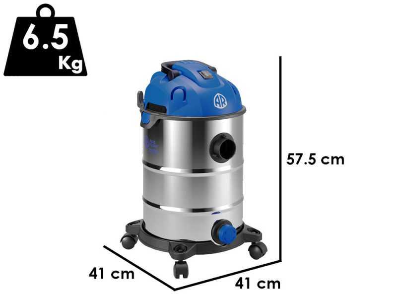 Annovi &amp; Reverberi AR3670 - Aspirateur bidon multifonctions - Cuve Inox 30 L - 1600W