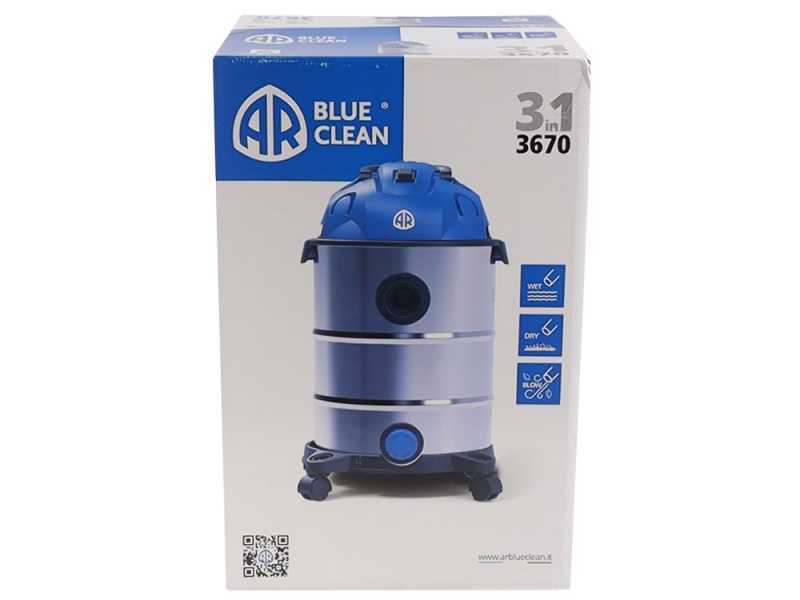 Annovi &amp; Reverberi AR3670 - Aspirateur bidon multifonctions - Cuve Inox 30 L - 1600W