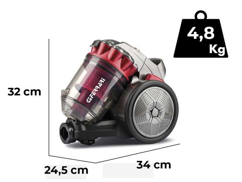 G3 Ferrari Eco Design - Aspirateur tra&icirc;neau cyclonique sans sac - 700W
