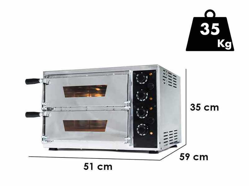Effeuno EFFE 11 - Four &agrave; pizza &eacute;lectrique - Double chambre