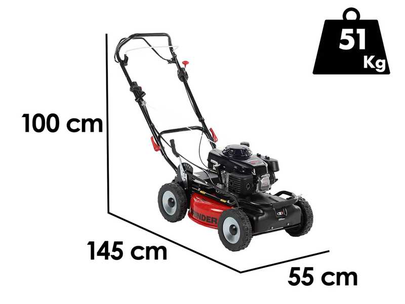 Marina Systems GRINDER 4x4 SH PRO - Tondeuse &agrave; gazon thermique tract&eacute;e  - Moteur Honda GCV 160