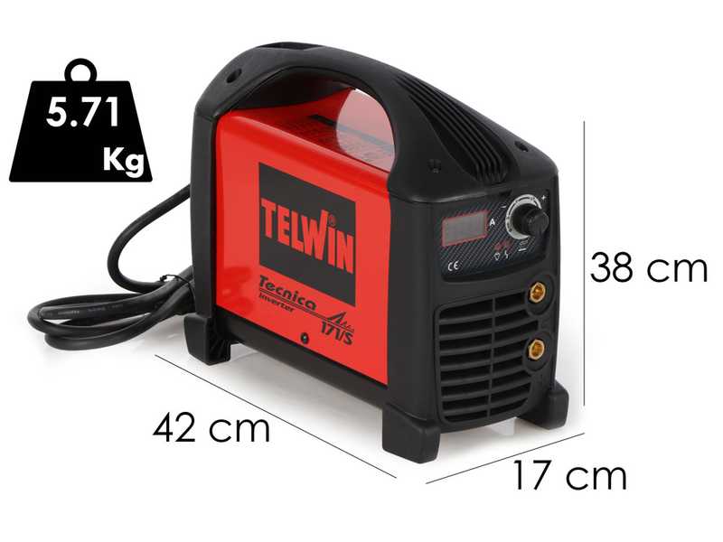 Telwin Tecnica 171/S - Poste &agrave; souder inverter (MMA, TIG) + Mallette, &agrave; courant continu (DC)