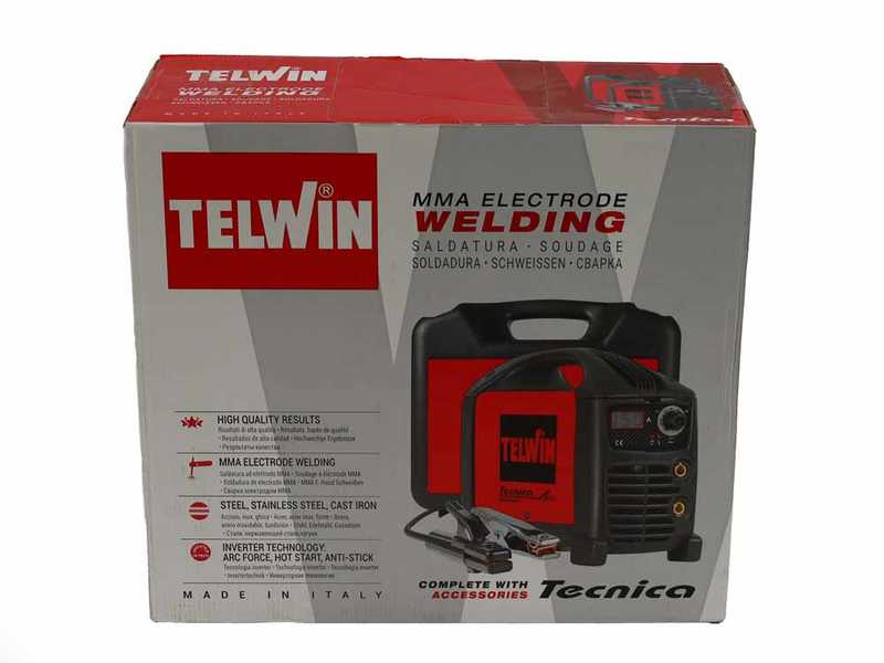 Telwin Tecnica 171/S - Poste &agrave; souder inverter (MMA, TIG) + Mallette, &agrave; courant continu (DC)
