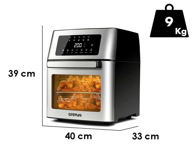 G3 Ferrari Friggisano Evo 15L - Four &agrave; &eacute;lectrique - Friteuse sans huile